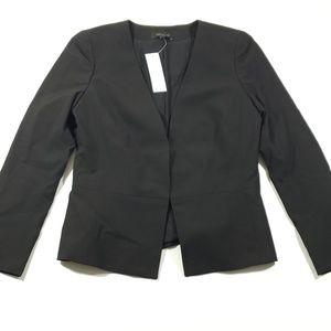 Ann taylor Womens black button blazer jacket size2